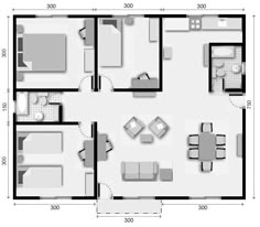 3 kamer appartement plattegrond-2-gratis