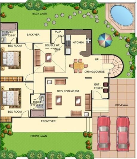 bungalow plattegrond-1