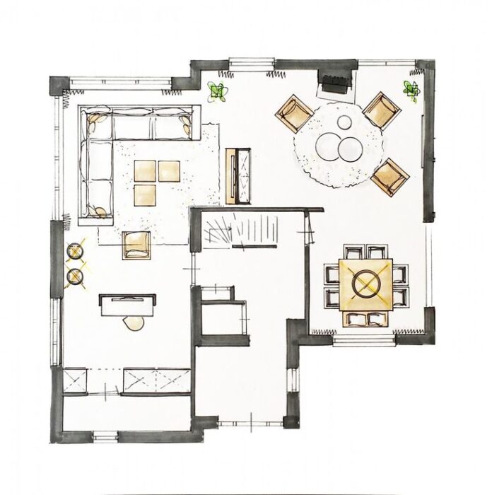 indeling grote woonkamer plattegrond-1