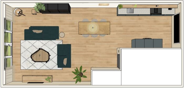 indeling grote woonkamer plattegrond-2-gratis