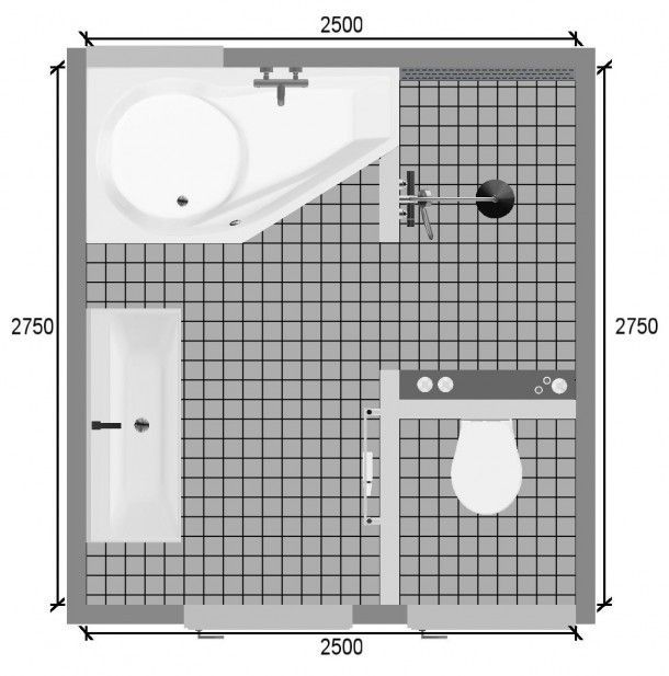 plattegrond badkamer 3x3-1
