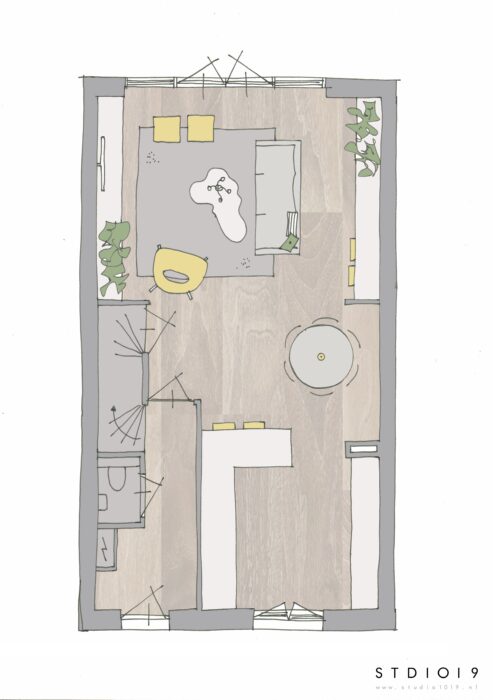 plattegrond indeling woonkamer rechthoek-1